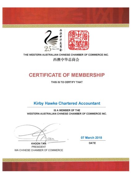 Membership - Certificate of membership 3173 for Mr Nathan Hawke